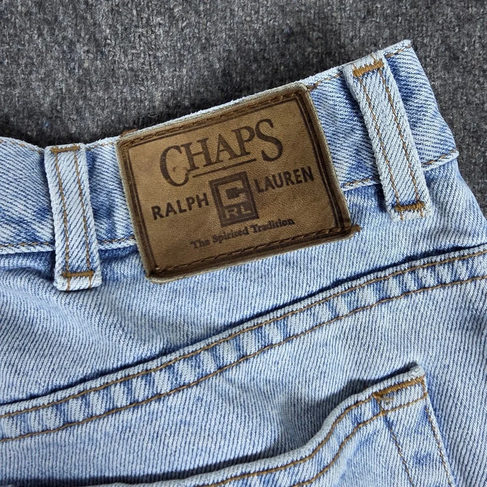Chaps Ralph Lauren Jeans Mens Fits 34x30 Relaxed Straight Denim 90s Vintage